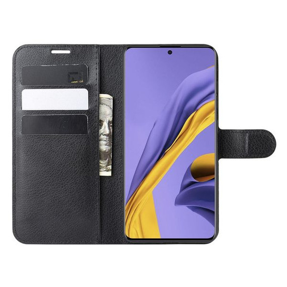 Galaxy A51      Pu Wallet Case    [Black]