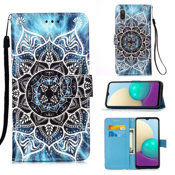 Samsung Galaxy A02      Designer PU Case      Mandala