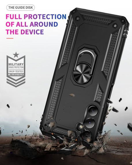 Samsung Galaxy A05s      Military Armour Ring Case    Black