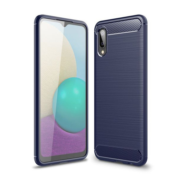 Samsung Galaxy A02      Carbon Fibre Case    Navy