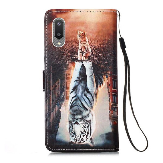 Samsung Galaxy A02      Designer PU Case      Cat&Tiger