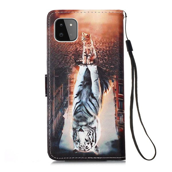 Samsung Galaxy A22 5G      Designer PU Case      Cat&Tiger