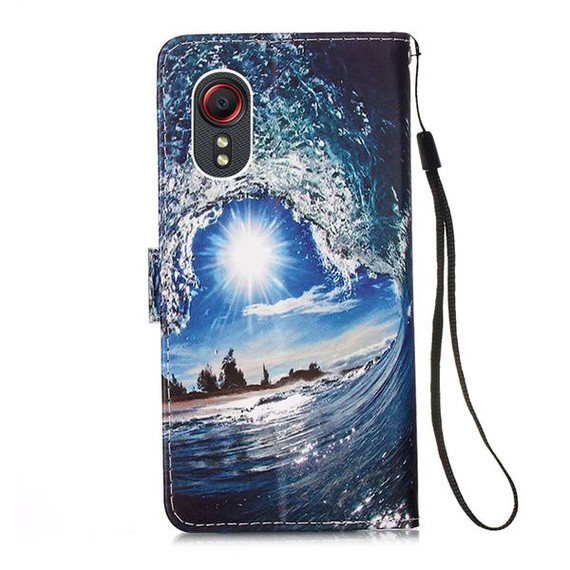 Samsung Galaxy Xcover 5      Designer PU Case      SeaWave