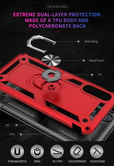 Samsung Galaxy A70      Military Armour Case    Black