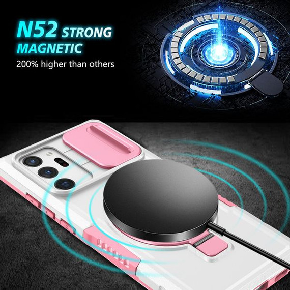 Samsung Galaxy Note 20 Ultra      Magsafe Sliding Cover Case    PinkWhite