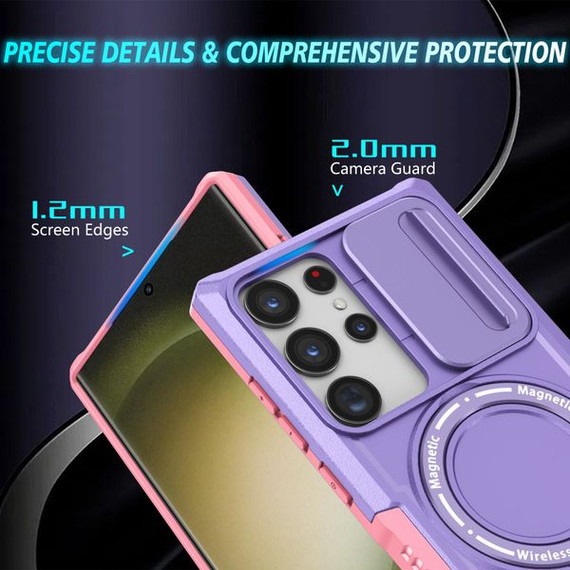 Samsung Galaxy S23 Ultra      Magsafe Sliding Cover Case    Purple