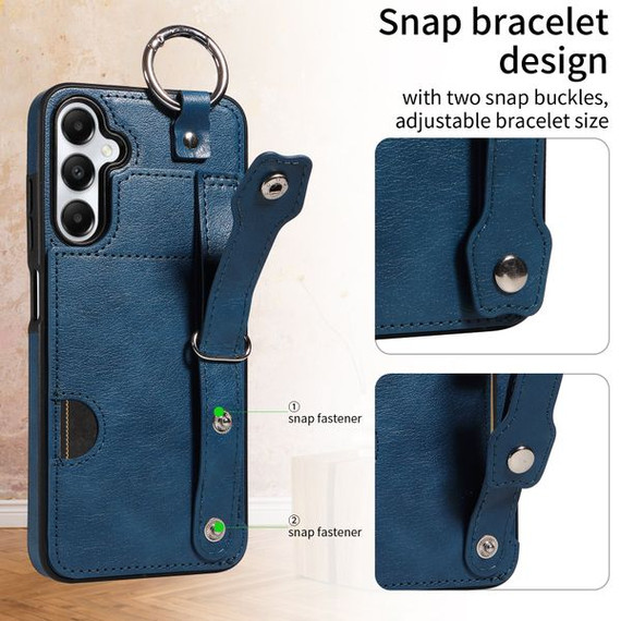 Samsung Galaxy A05s      Hand Strap PU Card Case    Navy