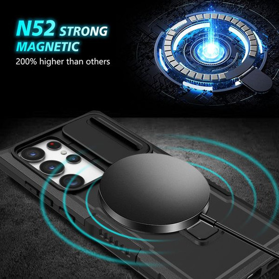 Samsung Galaxy S22 Ultra      Magsafe Sliding Cover Case    Black
