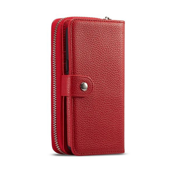 Samsung Galaxy S9      Zipper Wallet Case    Red
