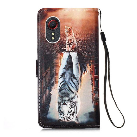 Samsung Galaxy Xcover 5      Designer PU Case      Cat&Tiger