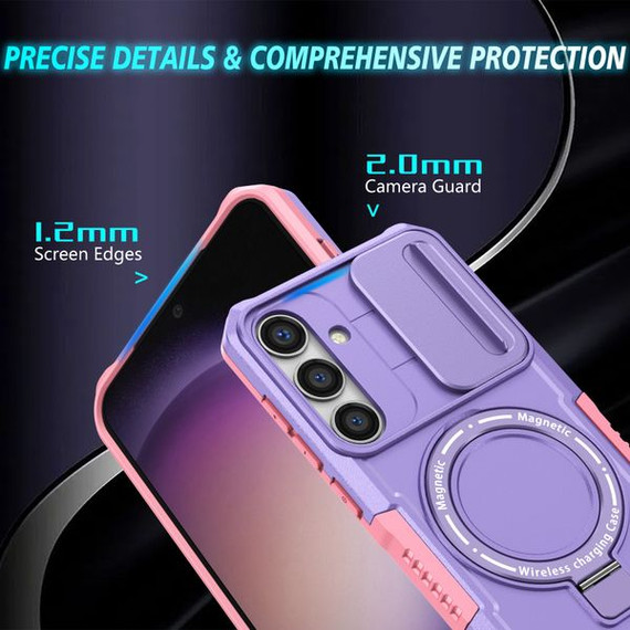 Samsung Galaxy S24+      Magsafe Sliding Cover Case    Purple
