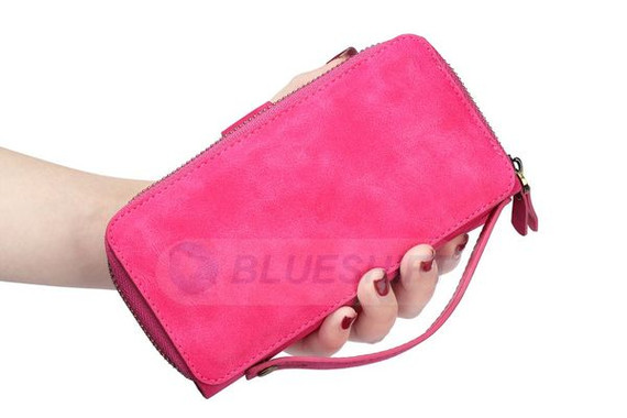 Samsung Galaxy S7      Deluxe Zipper Case    Rose