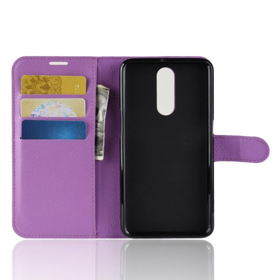 Oppo R17 Pro      Pu Wallet Case    [Purple]