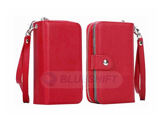 Samsung Galaxy Note 8      Zipper Wallet Case    Red