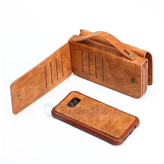 Samsung Galaxy S7 Edge Deluxe Zipper Case Brown Samsung Galaxy S7 Edge Deluxe Zipper Case Brown