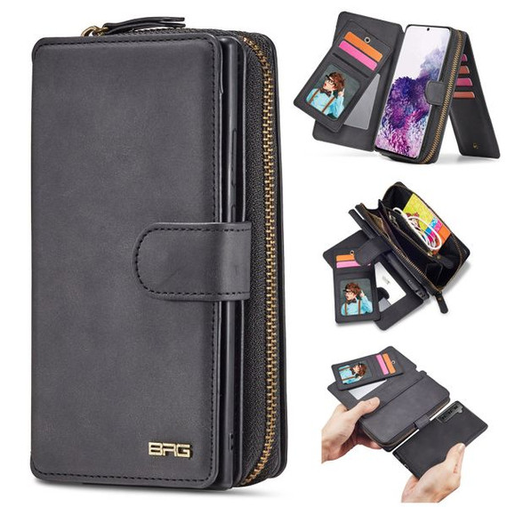 Samsung Galaxy S21 Plus      Deluxe Zipper Case    Black