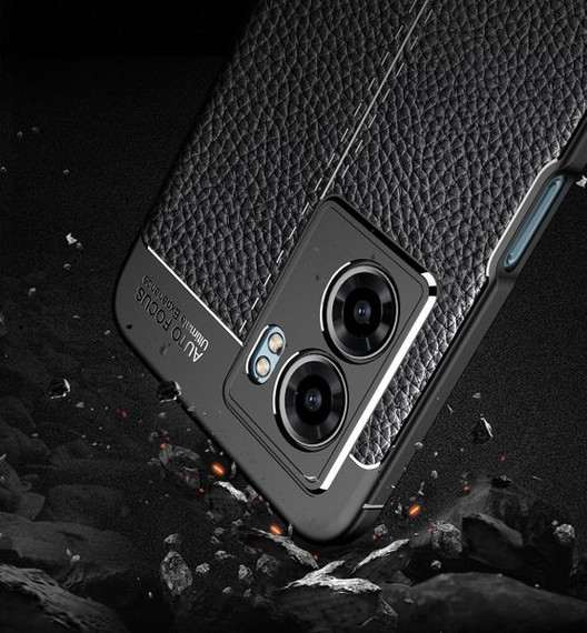 OPPO A77 5G Leather Texture Case Navy