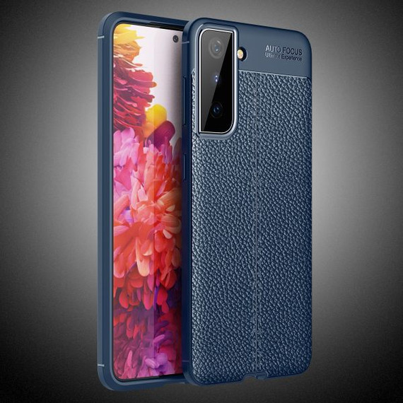 Samsung Galaxy S21      Leather Texture Case    Navy