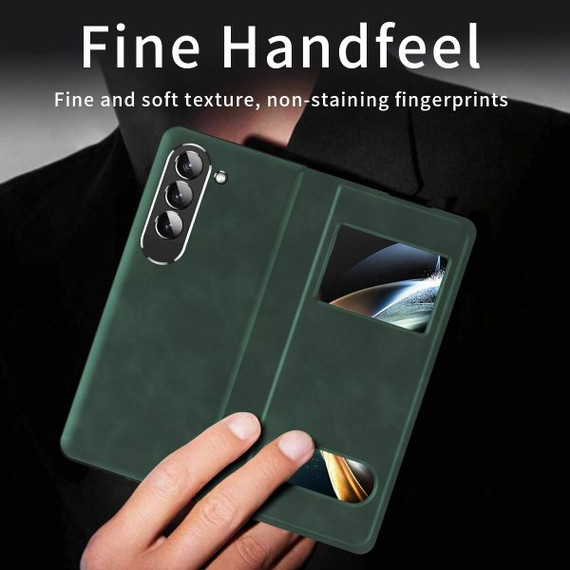 Samsung Galaxy Z Fold5 5G      PU Leather Case    Green