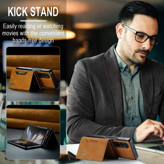 Samsung Galaxy Z Fold4 5G      Magnetic Wallet    Brown