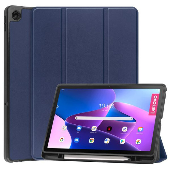 Lenovo Tab M10 Plus (3rd Gen) TB125 Pen Holder Case Navy Lenovo Tab M10 Plus (3rd Gen) TB125 Pen Holder Case Navy