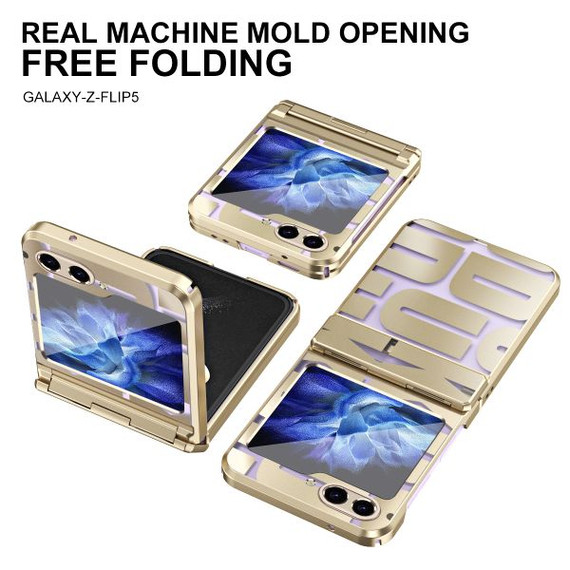 Samsung Galaxy Z Flip5 5G Electroplasting Case Gold Samsung Galaxy Z Flip5 5G Electroplasting Case Gold