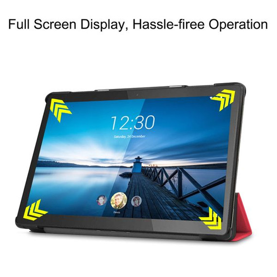 Lenovo Tab M10 FHD Rel TB-X605LC Tri-Fold PU Case Red Lenovo Tab M10 FHD Rel TB-X605LC Tri-Fold PU Case Red