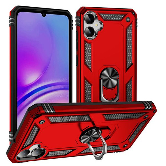 Samsung Galaxy A05      Military Armour Ring Case    Red