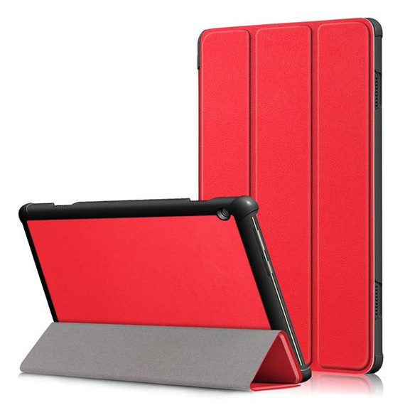 Lenovo Tab M10 TB-X605F Tri-Fold PU Case Red Lenovo Tab M10 TB-X605F Tri-Fold PU Case Red