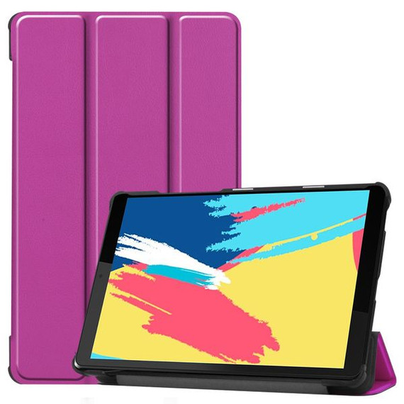 Lenovo Tab M8 FHD TB-8705F Tri-Fold PU Case Purple Lenovo Tab M8 FHD TB-8705F Tri-Fold PU Case Purple