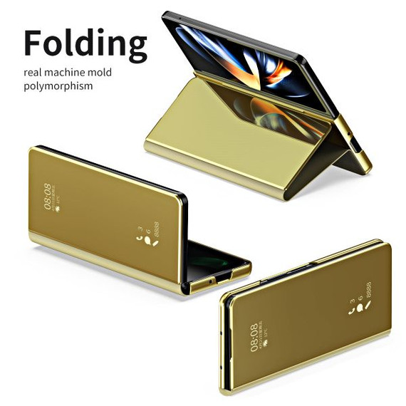 Samsung Galaxy Z Fold4 5G      Mirror Folio Case    Gold