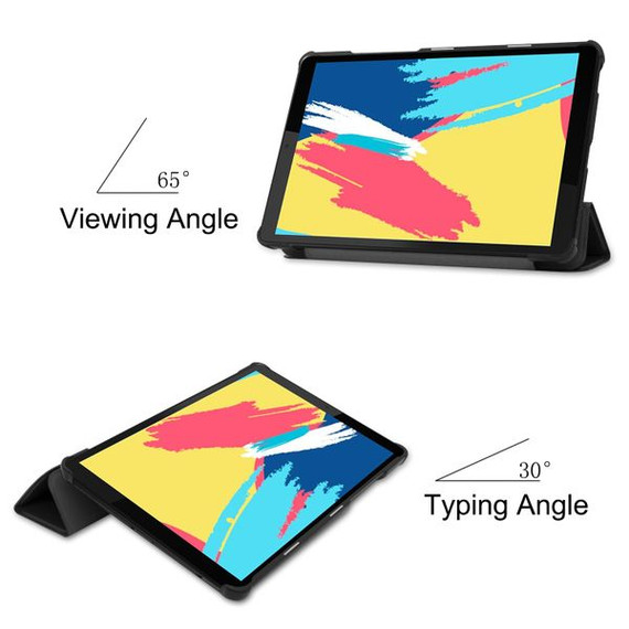 Lenovo Tab M8 FHD TB-8705F Tri-Fold PU Case Black Lenovo Tab M8 FHD TB-8705F Tri-Fold PU Case Black
