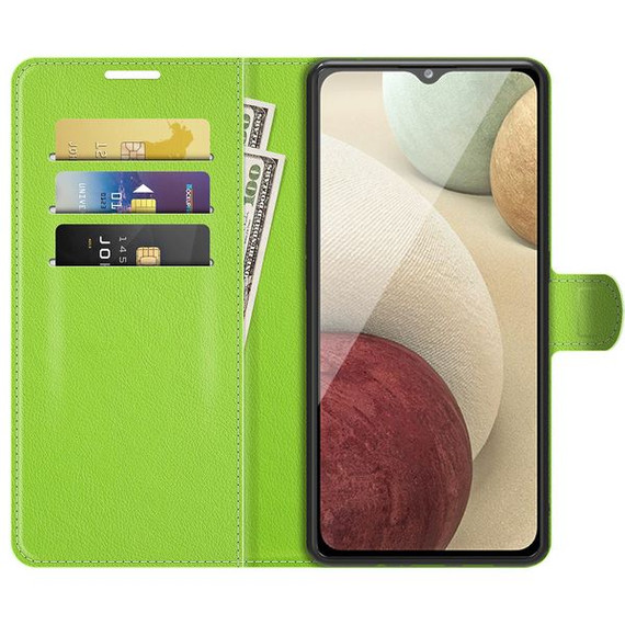 Galaxy M32 4G      Pu Wallet Case    [Green]
