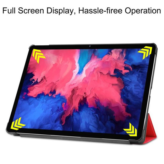 Lenovo Tab P11 J606F Tri-Fold PU Case Red