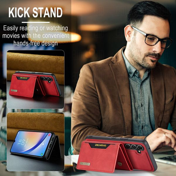 Samsung Galaxy A34 5G      Magnetic Wallet    Red