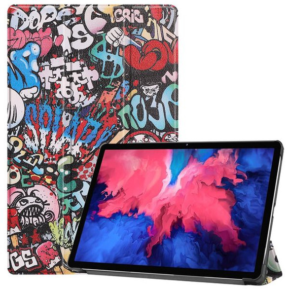 Lenovo Tab P11 Plus J616 Designer Tri-Fold Case Graffiti Lenovo Tab P11 Plus J616 Designer Tri-Fold Case Graffiti