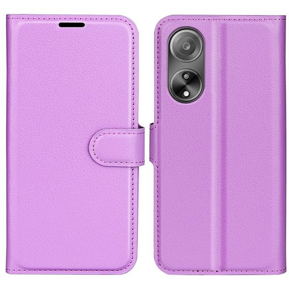Oppo A98 5G      Pu Wallet Case    [Purple]