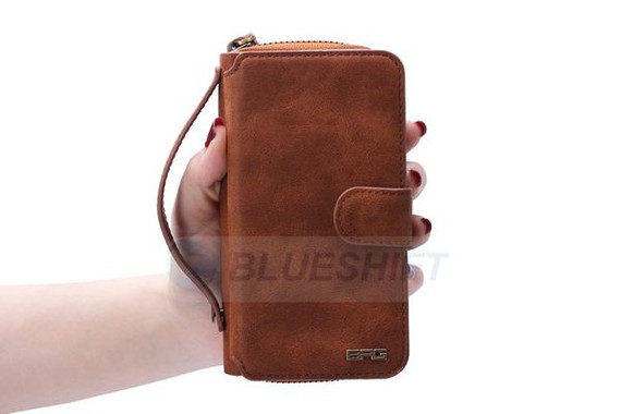 Samsung Galaxy S6 Edge Plus      Deluxe Zipper Case    Brown