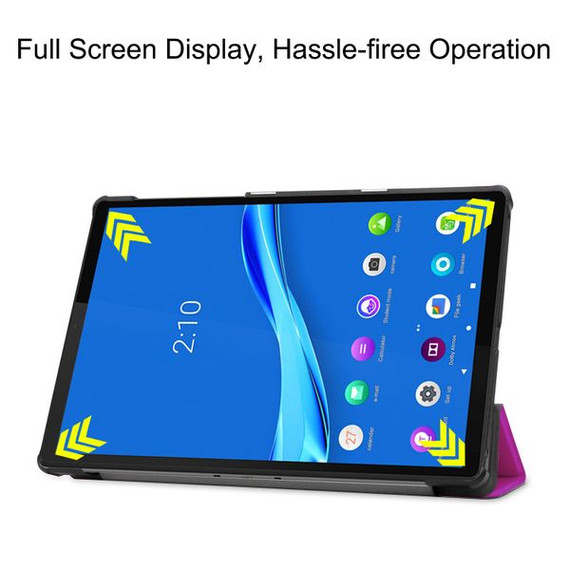 Lenovo Tab M10 FHD Plus TB-X606F Tri-Fold PU Case Purple