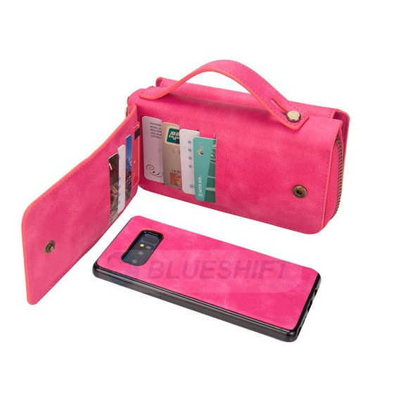 Samsung Galaxy Note 8      Deluxe Zipper Case    Rose