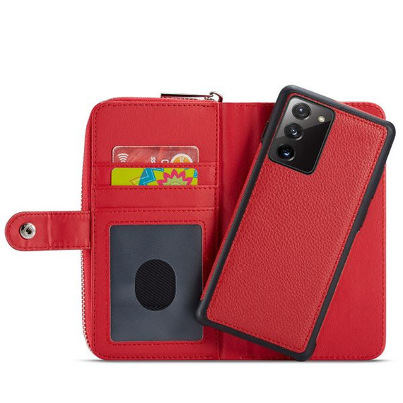 Samsung Galaxy Note 20      Zipper Wallet Case    Red