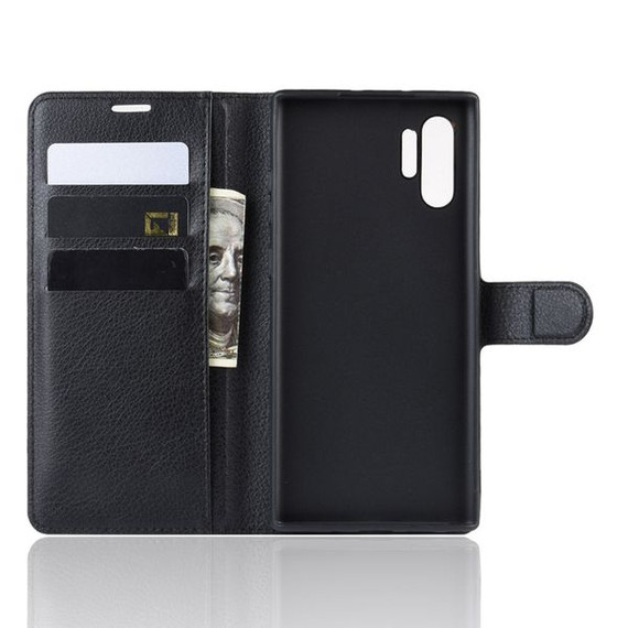 Galaxy Note 10 Plus      Pu Wallet Case    [Black]