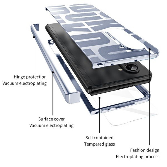 Samsung Galaxy Z Fold5 5G Electroplasting Case Blue Samsung Galaxy Z Fold5 5G Electroplasting Case Blue