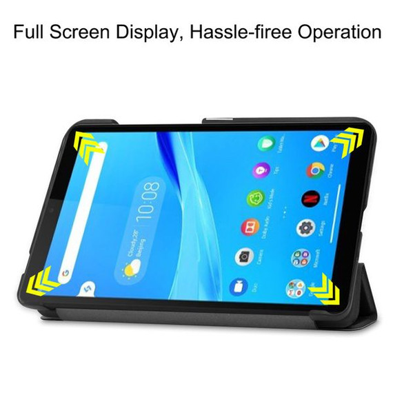 Lenovo Tab M7 TB-7305F Tri-Fold PU Case Black Lenovo Tab M7 TB-7305F Tri-Fold PU Case Black
