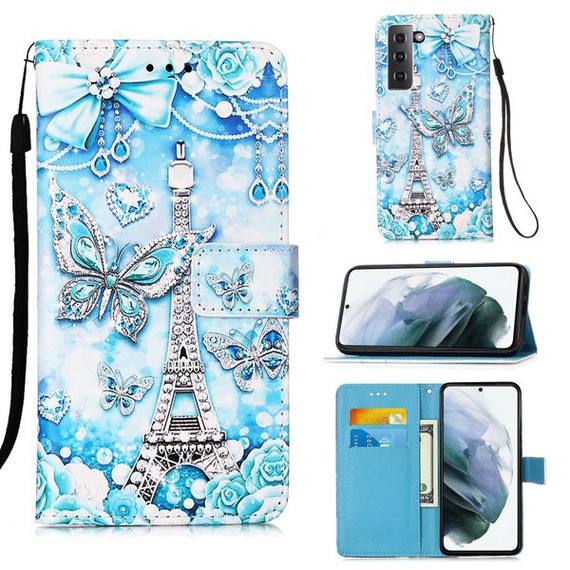 Samsung Galaxy S21      Designer PU Case      EiffelTower