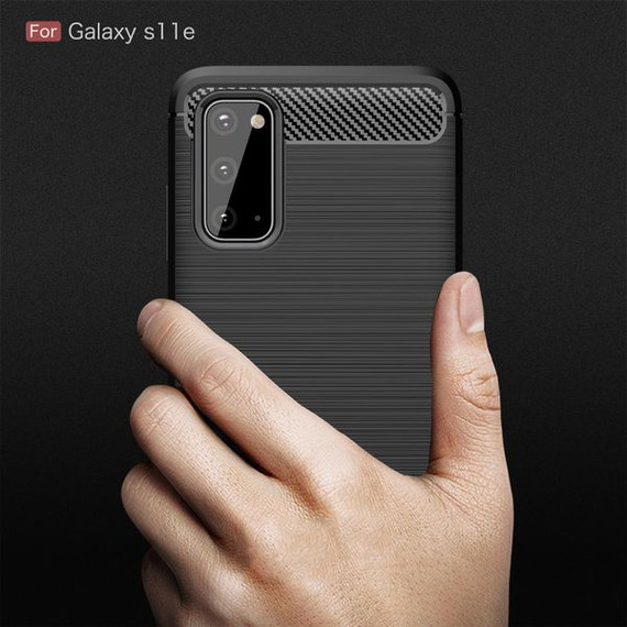 Samsung Galaxy S20 Carbon Fibre Case Black Samsung Galaxy S20 Carbon Fibre Case Black