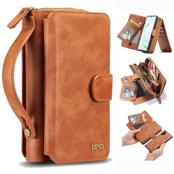 Samsung Galaxy Note 10      Deluxe Zipper Case    Brown