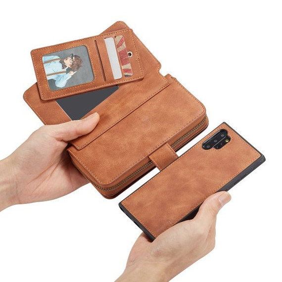 Samsung Galaxy Note 10      Deluxe Zipper Case    Brown