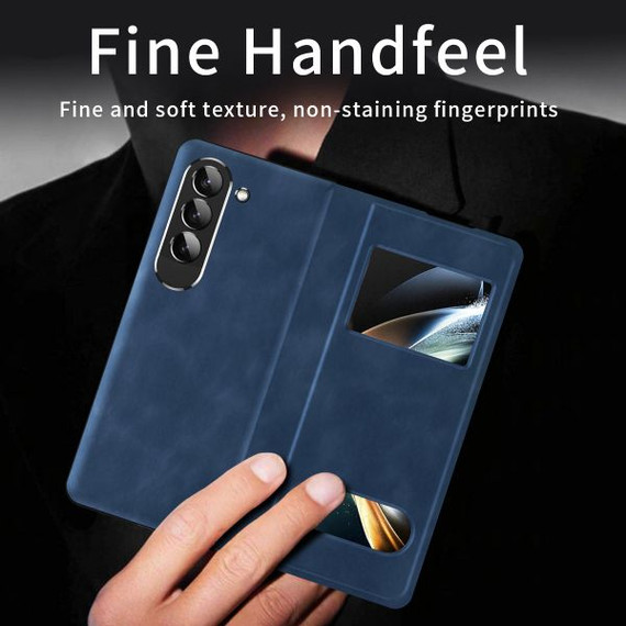 Samsung Galaxy Z Fold5 5G      PU Leather Case    Navy