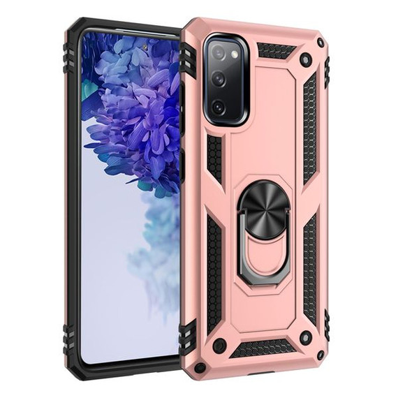 Samsung Galaxy S20 FE      Military Armour Case    RoseGold
